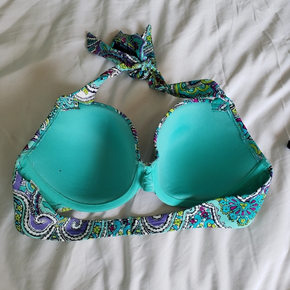 Turquoise aerie bathing suit top - Picture 3 of 4